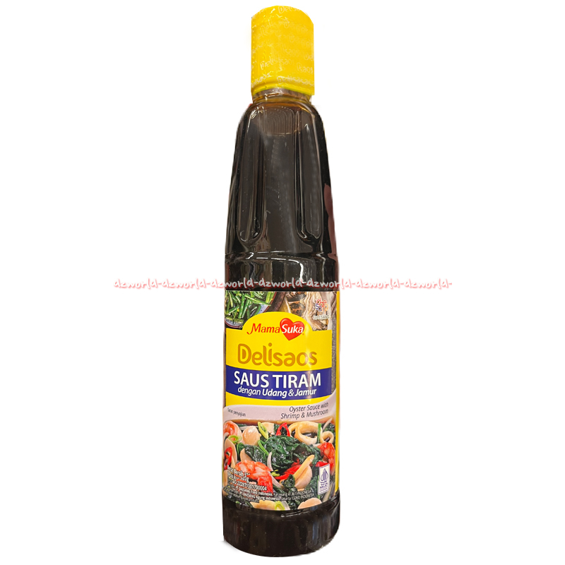 

Mamasuka 320gr Delisaos Saus Tiram Dengan Udang & Jamur Oyster Sauce With Shrimp Mushroom Kemasan Botol