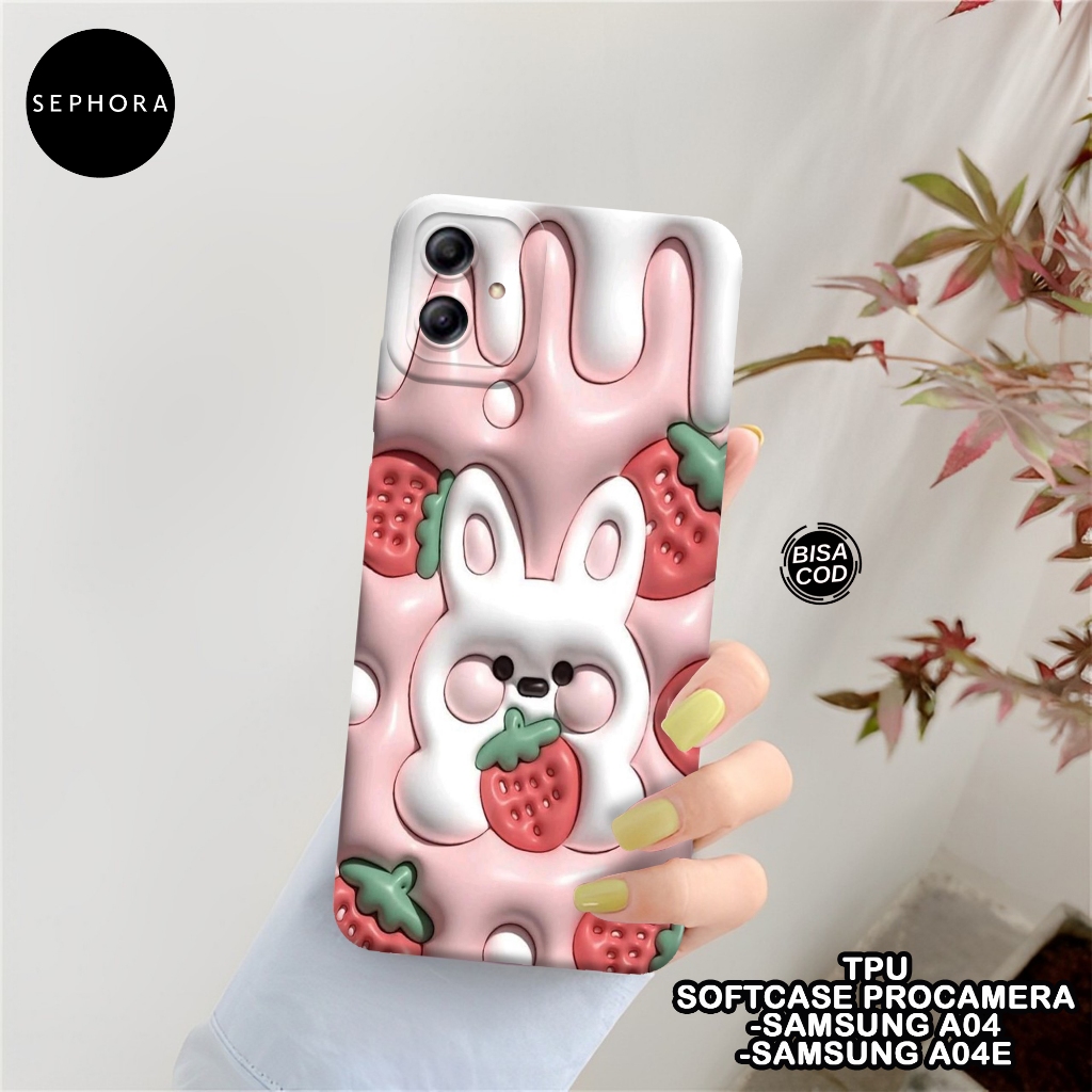 SEPHORA Case Samsung A04 / A04E - Fashion Case Lucu - Softcase Samsung A04 / A04E - Case Pro Camera 