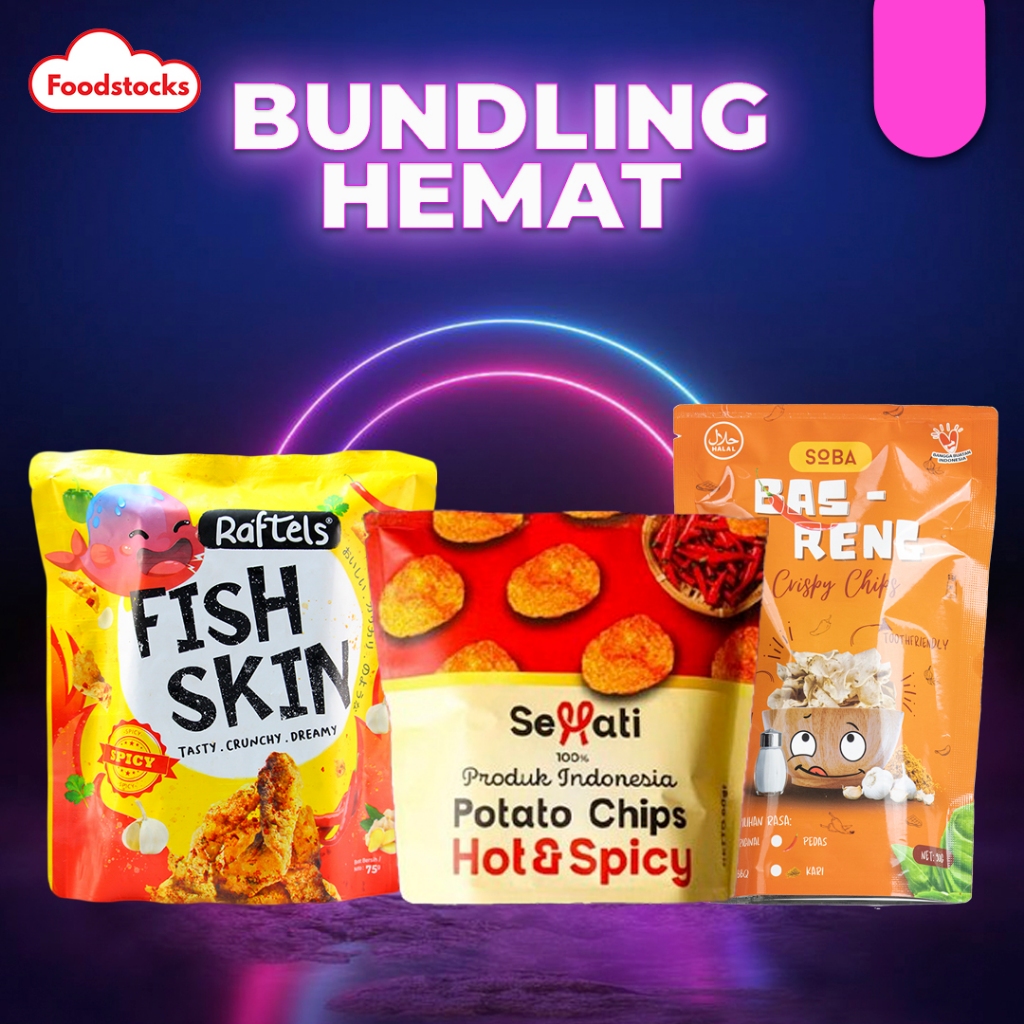 

Bundling Hemat Sehati Spicy - Fish Skin Spicy - Basreng Soba