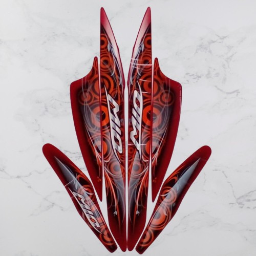 Stiker Striping Standart Mio Spoty  2011-2012 - List Motor Mio Sporty 2011-2012 Terlaris & Termurah