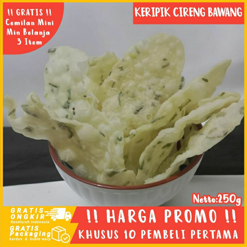 

Keripik Cireng Bawang / Keripik Cireng / Keripik Cireng Gurih 250gram