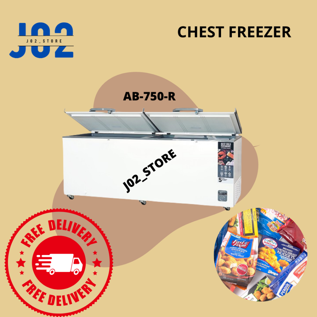 CHEST FREEZER | AB-750-R | PENYIMPANAN FROZEN FOOD | FREEZER RUMAHAN