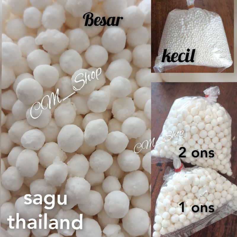 

LL - sagu putih thailand 100 gram dan 200 gram
