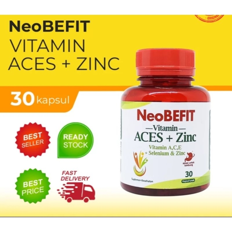 NeoBefit Vitamin ACES+Zinc Isi 60 Sofgel Promo Ori