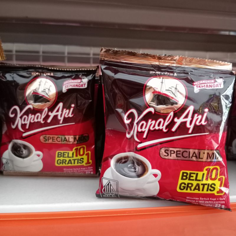 

Kapal Api Special Mix Kopi+Gula sachet/renteng