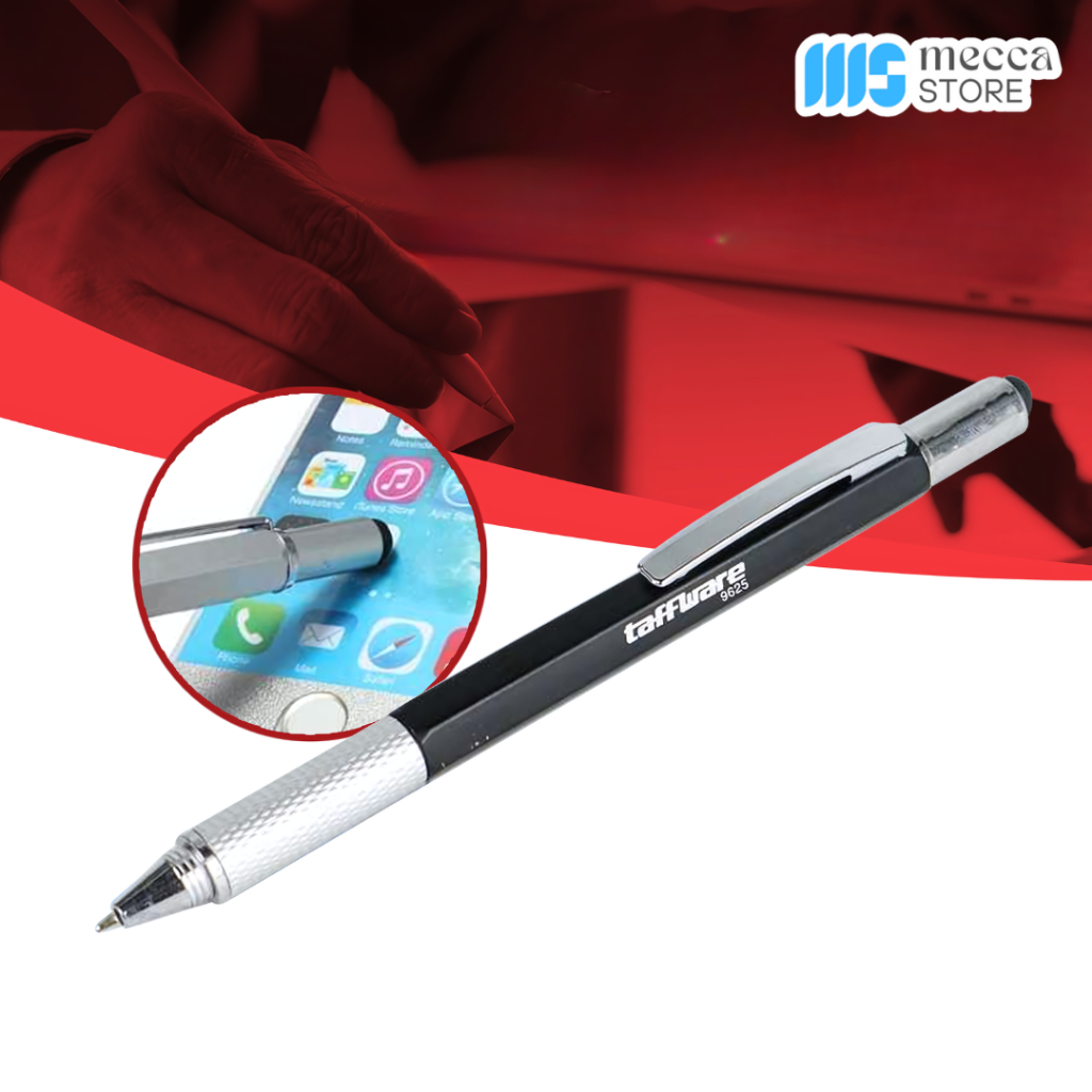 

Pena Multifungsi Plastik Stylus Penggaris Waterpass Obeng