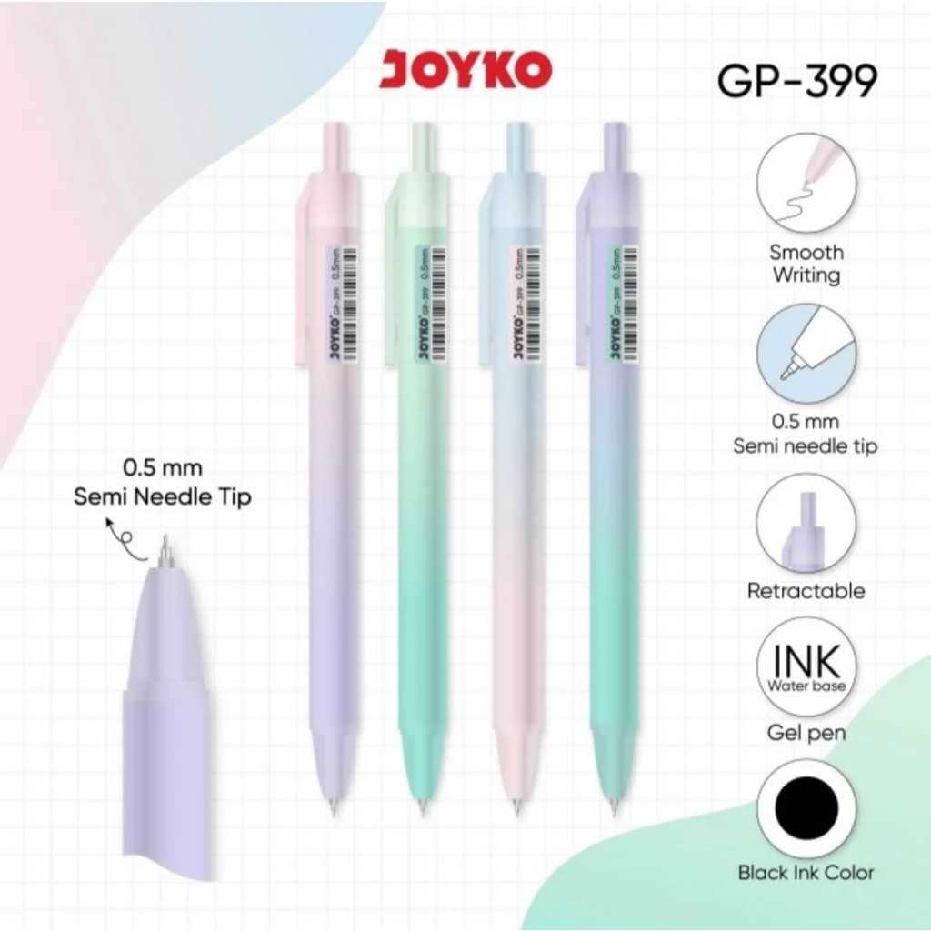 

Gel Pen Pulpen Pena Joyko GP-399 0.5 mm - Satuan