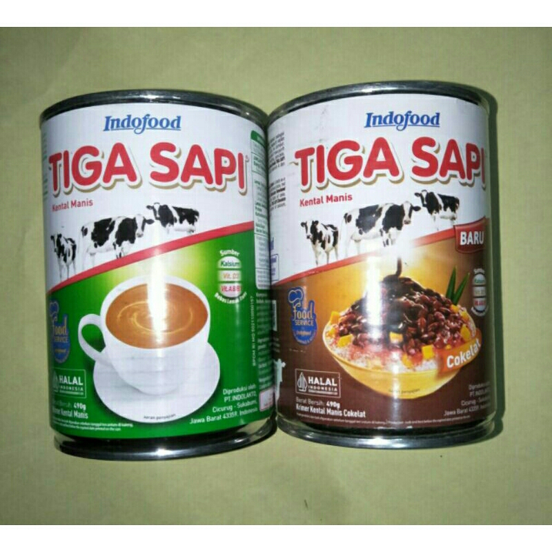 

PROMO SUSU KENTAL MANIS KALENG "TIGA SAPI" 490ML-COKLAT DAN PUTIH