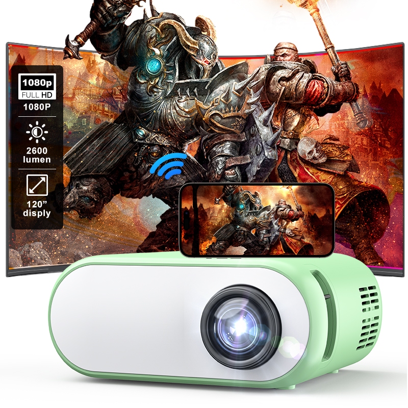QIAOLET Z1 Mini Projector 720P Native 2600 Lumens Home Theather Hadiah Kreatif
