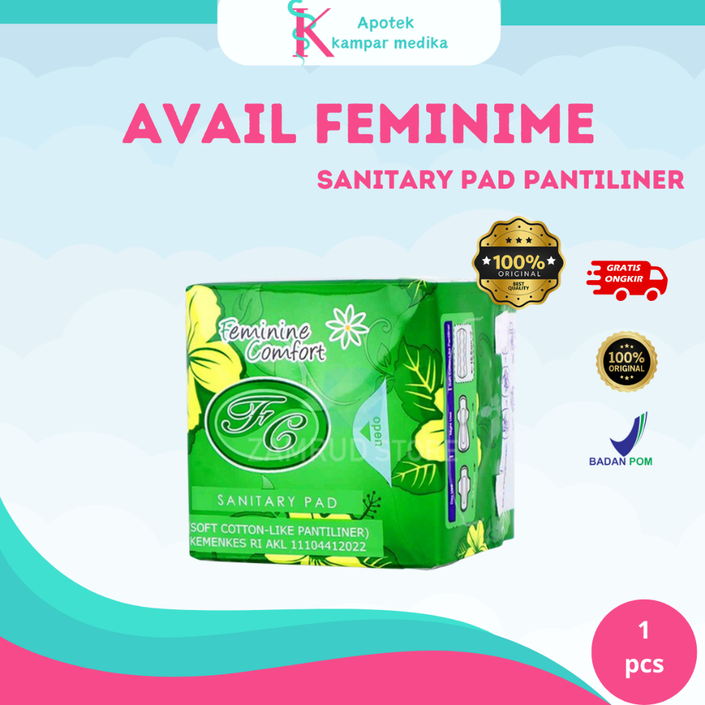Avail Hijau | Avail Pantyliner | Pembalut Avail Original | Pembalut Herbal