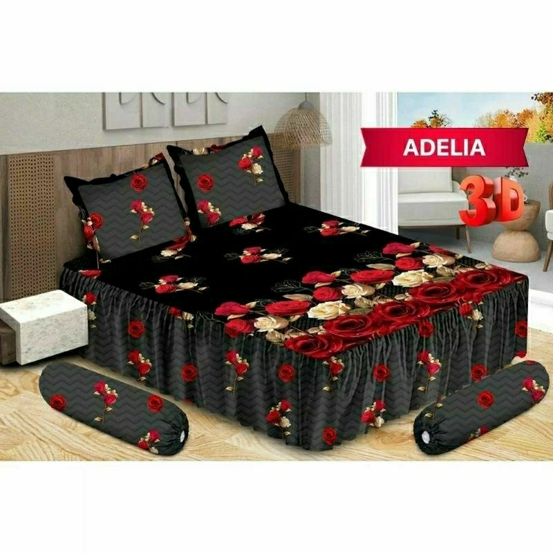 Sprei Bonita Rumbai No 1 King 180x200 Rempel Renda Motif Adelia Florine Farida Green Tulip Madison L