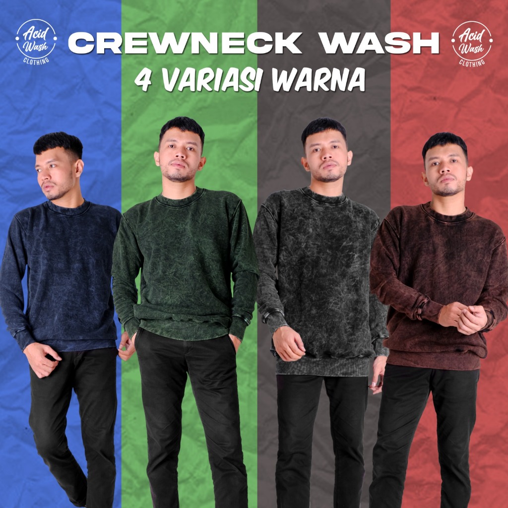 CREWNECK SWEATER WASHING / TIE DYE / SAND WASH / STONE WASH / ACID WASH / POLOS / PREMIUM