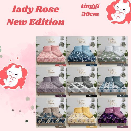 [LIMITED EDITION] Lady Rose PRIME - Sprei King T30 (180 x 200) tinggi 30