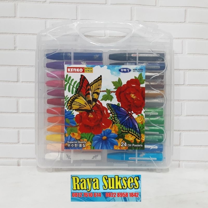 

Kenko Oil Pastel 24 Warna/Crayon Kenko 24 Warna 1 Set - Garden - Original
