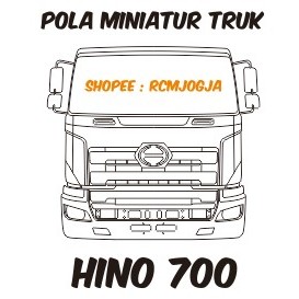 Pola Miniatur Truk Hino 700