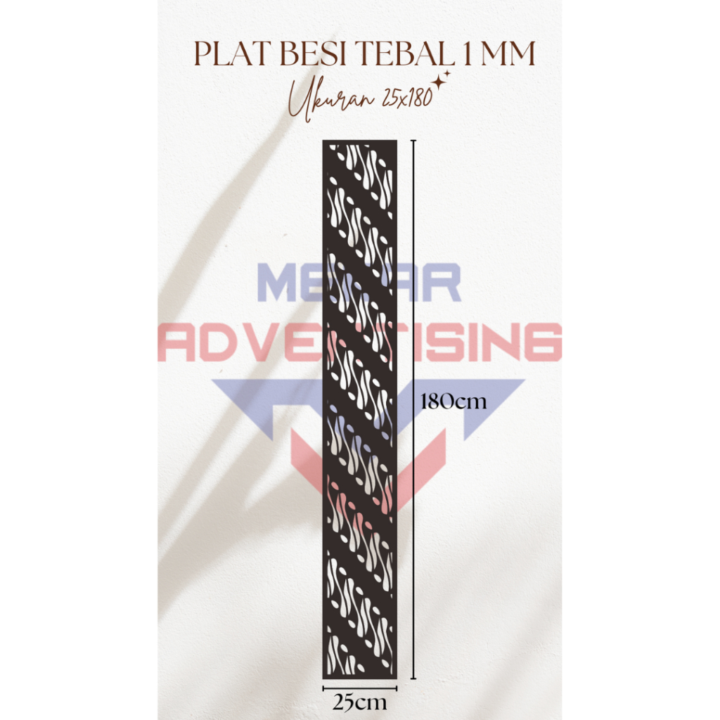 KRAWANGAN PLAT BESI MOTIF BATIK CUSTOM