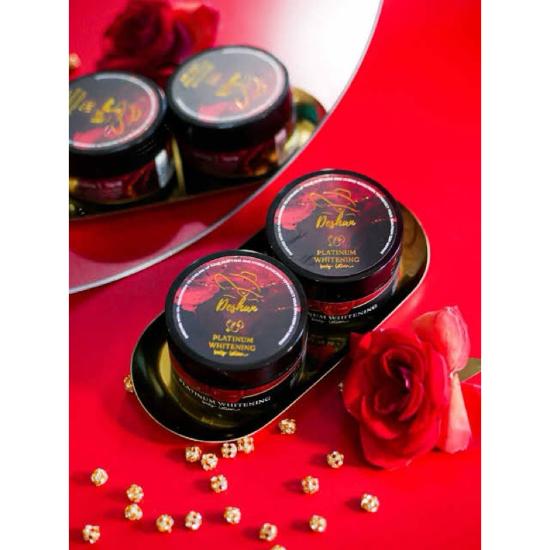 DESHAN HANDBODY PLATINUM WHITENING  BODY LOTION BPOM