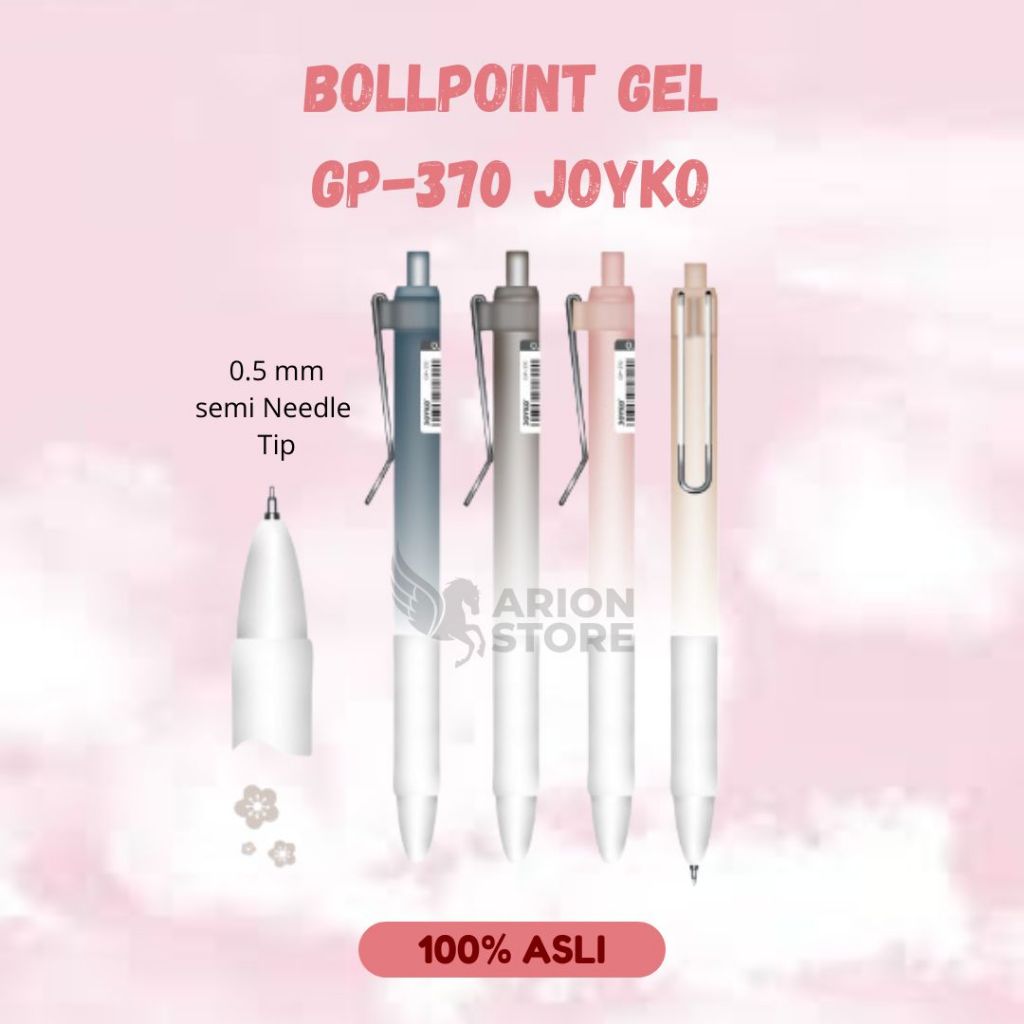 

[ARION STORE] BALLPOIN GEL PEN JOYKO GP-370/PULPEN GEL PEN JOYKO GP-370 0.5 MM [SET]