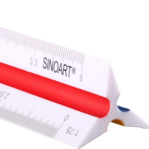 

Sinoart Scale Ruler 3 cm Penggaris Skala Segitiga Arsitek Drafter KODE K9Y4