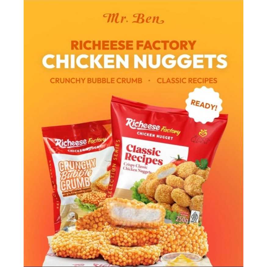 

[INSTANT & SAMEDAY ONLY] Richeese Factory Chicken Nugget Lokal HALAL