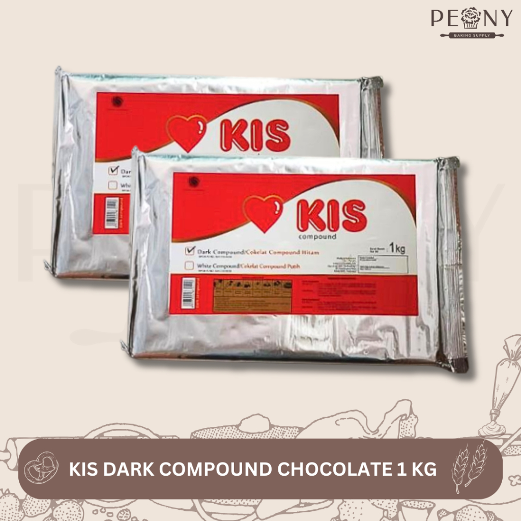 

KIS DARK COMPOUND CHOCOLATE 1 KG / DCC KIS 1 KG / COKLAT KIS 1 KG