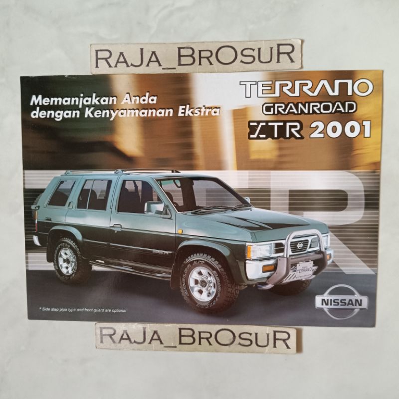 Poster brosur katalog flyer jadul lawas Nissan Terrano 2001