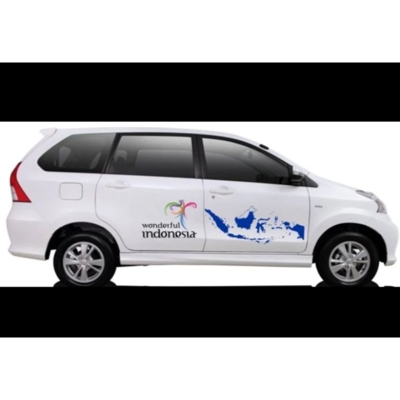 Stiker Mobil Wonderful & Peta Indonesia