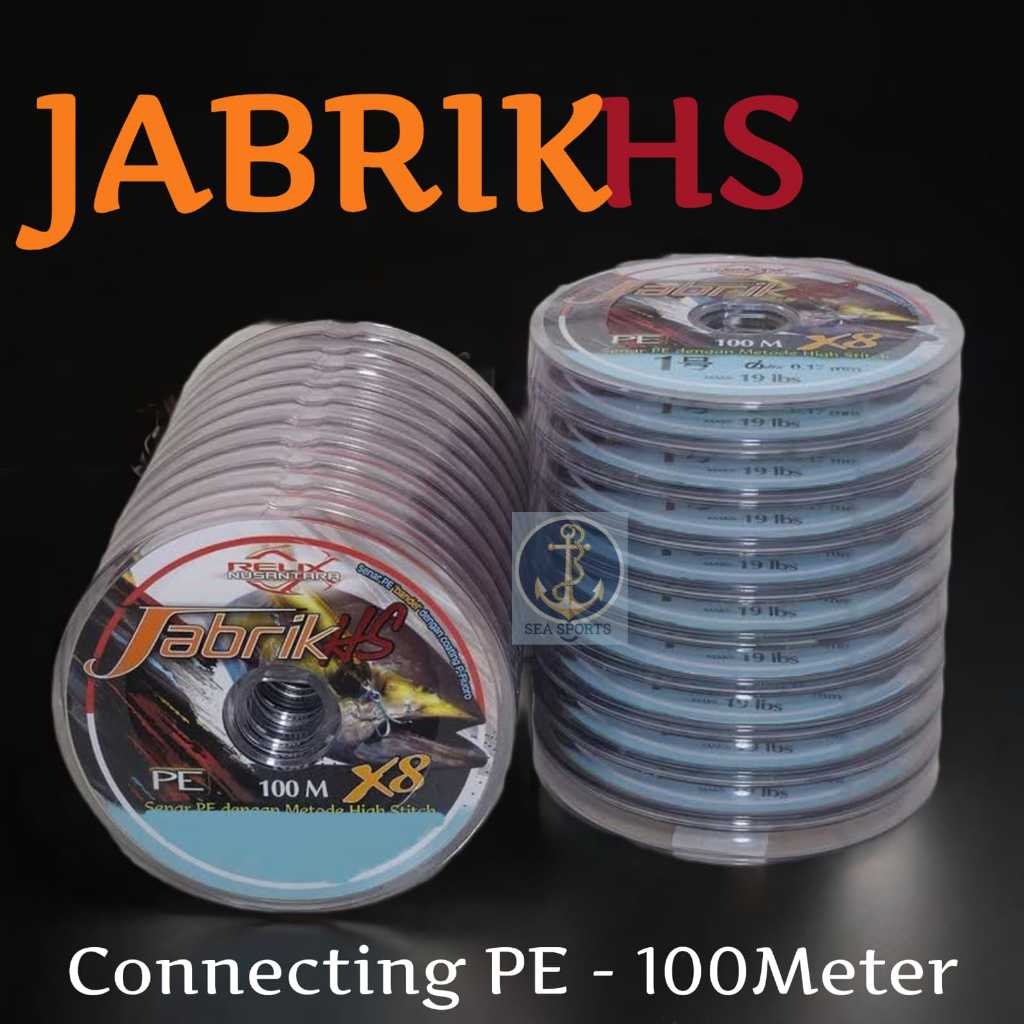 Senar PE Jabrik HS X8 Jabrik 100 Meter PE Relix Nusantara PE Connecting