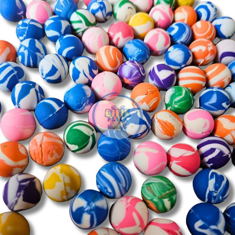 20Pcs Bola bekel mini pelangi/bola bekel kecil