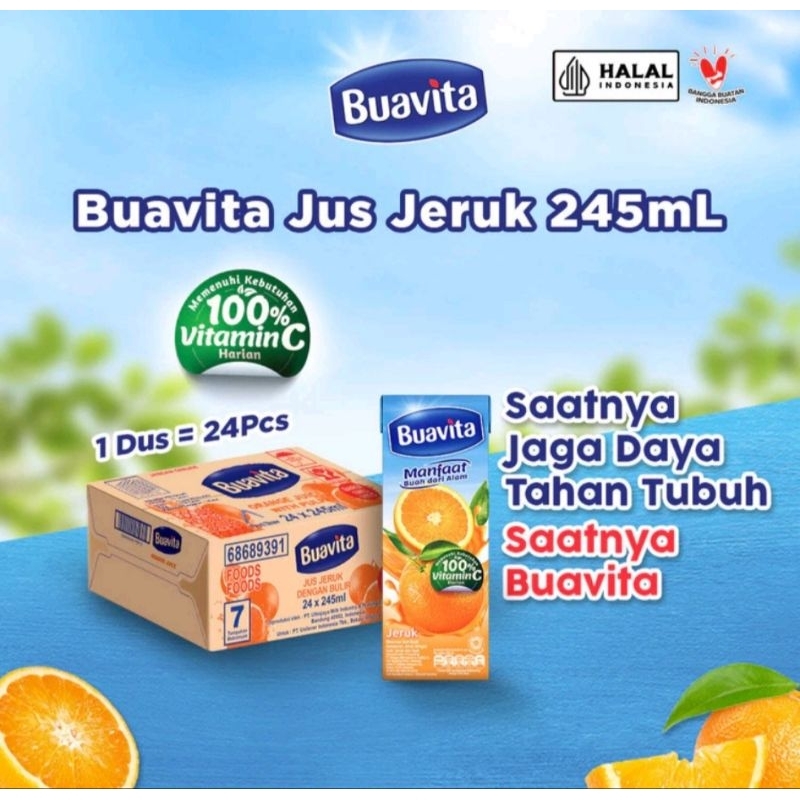 

1 Dus Buavita Jus Jeruk 245ml