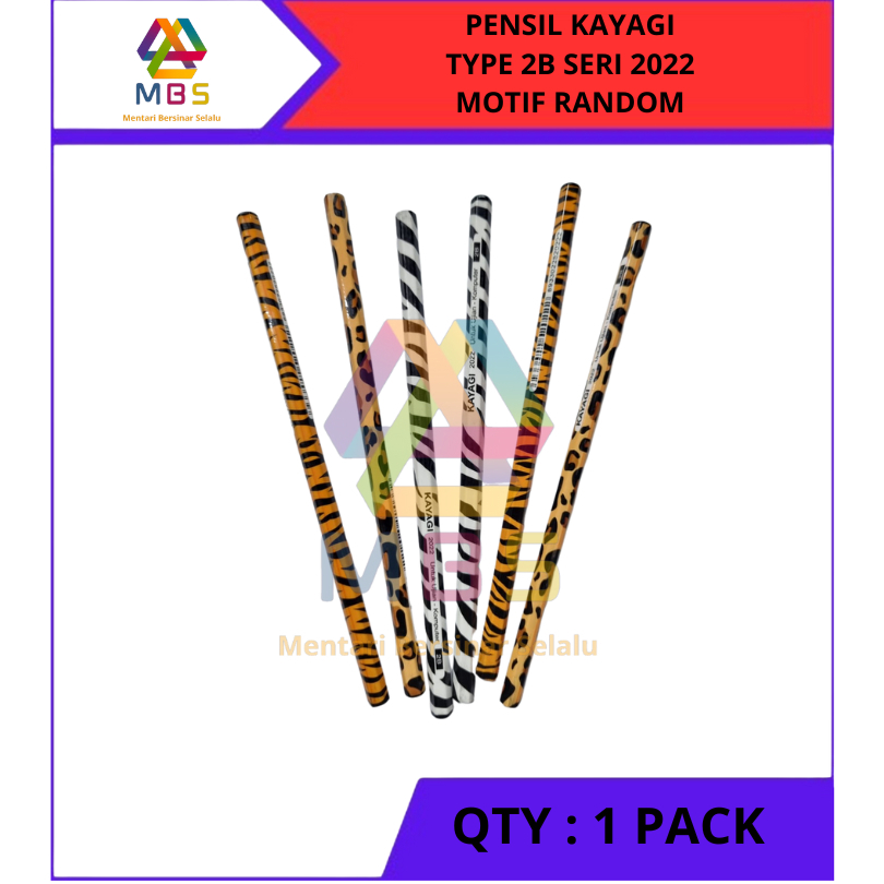 

PENSIL KAYAGI TYPE 2B SERI 2022 MOTIF RANDOM