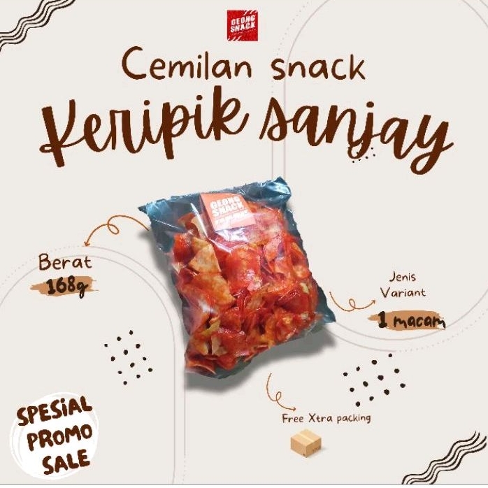 

GEONG SNACK - Keripik Sanjay 168g