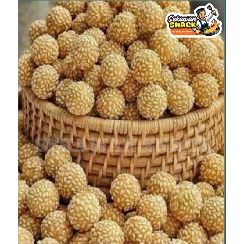 

Kue Keciput Wijen Onde MIni Manis|Kue Keciput|Keciput Ketan Wijen Kemasan 1kg