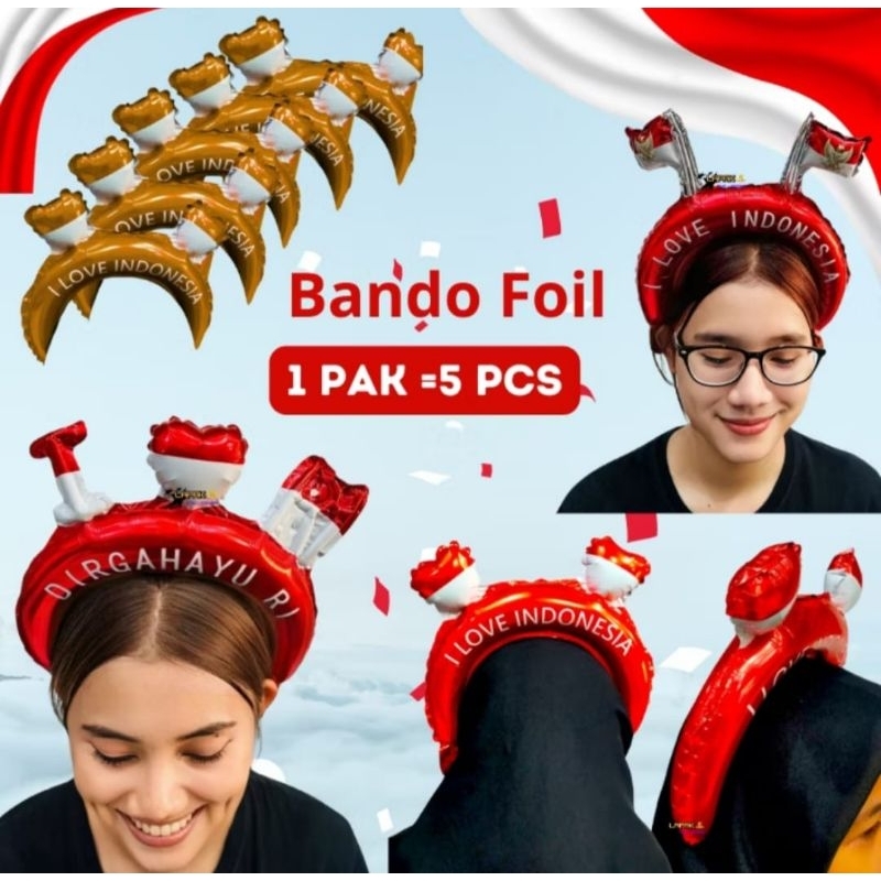 Balon Bando Foil Merah putih