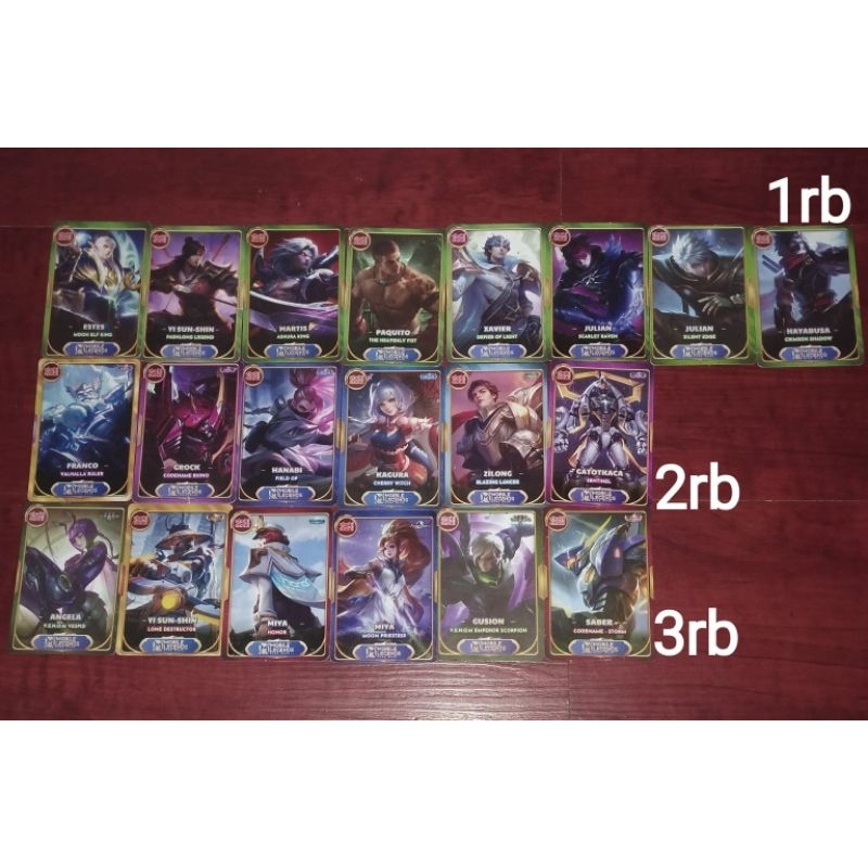 kartu ML Choki Choki Mobile Legends card