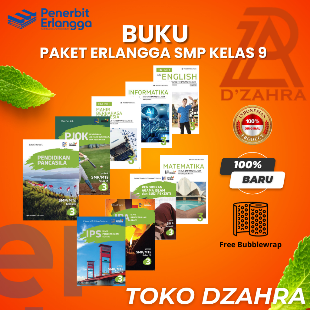 BUKU PAKET ERLANGGA SMP KELAS 9 KURMER