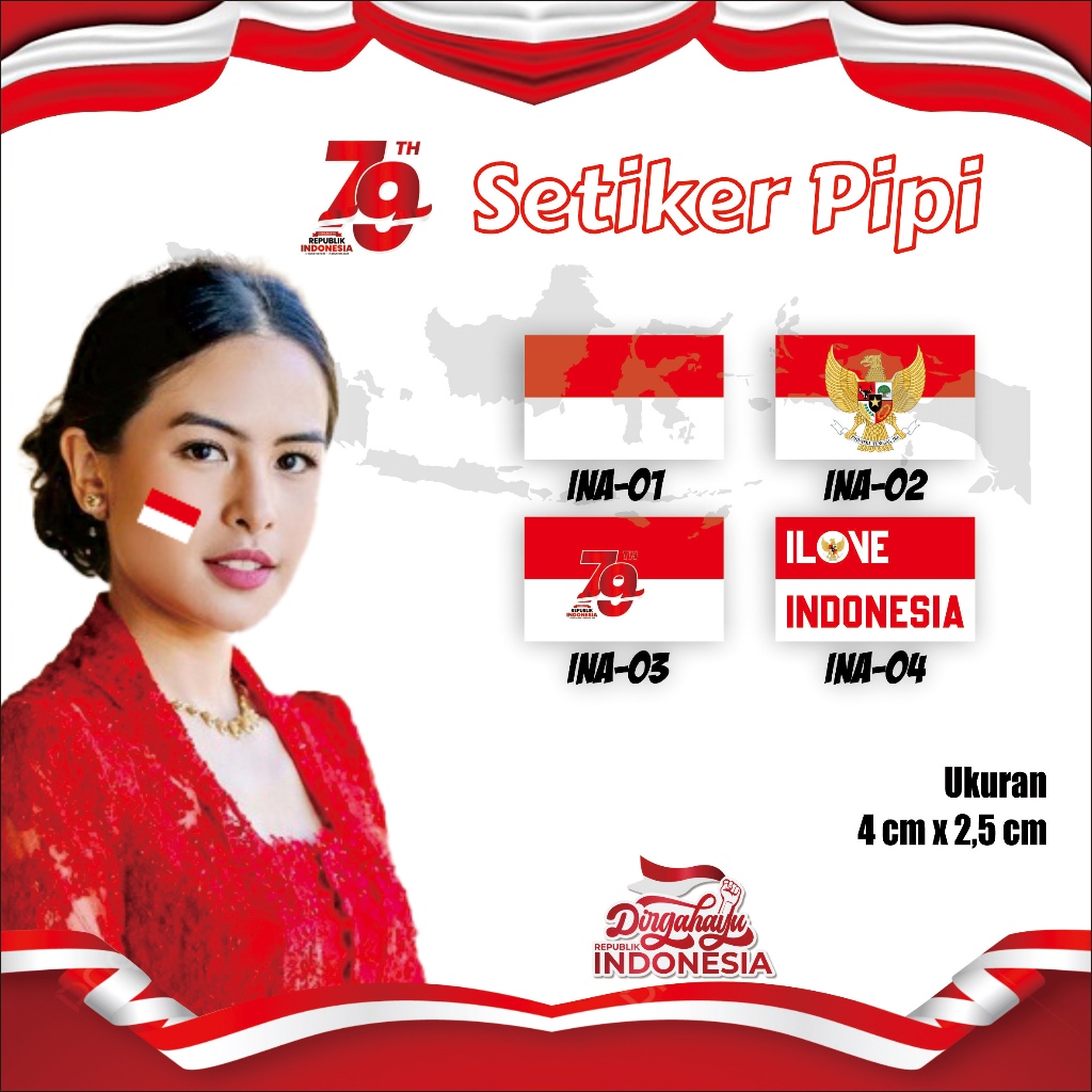 

Sticker Pipi Merah Putih | Tempelan Pipi Bendera stiker thumbler sticker aesthetic indonesia 17 agustus