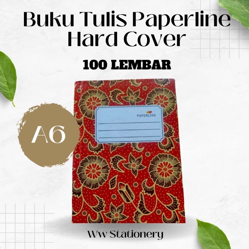 

(ECER) BUKU TULIS HARD COVER PAPERLINE ISI 100 LEMBAR