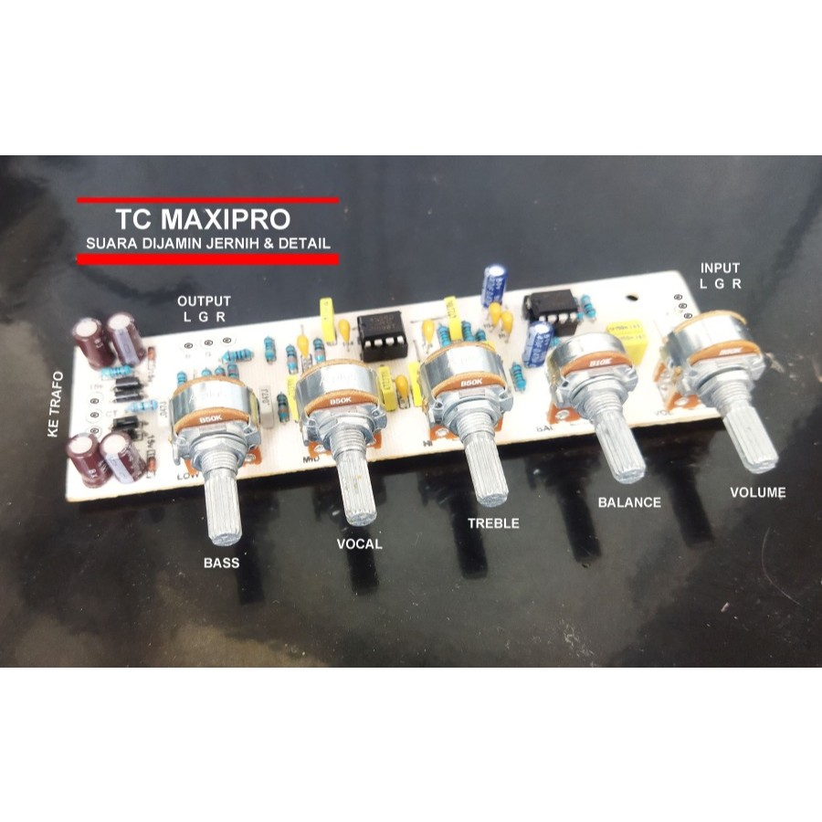 Kit Stereo Tone Control MaxiPRO Low Mid High Balance Volume Untuk Audi Pro Suara Dijamin Jernih dan 
