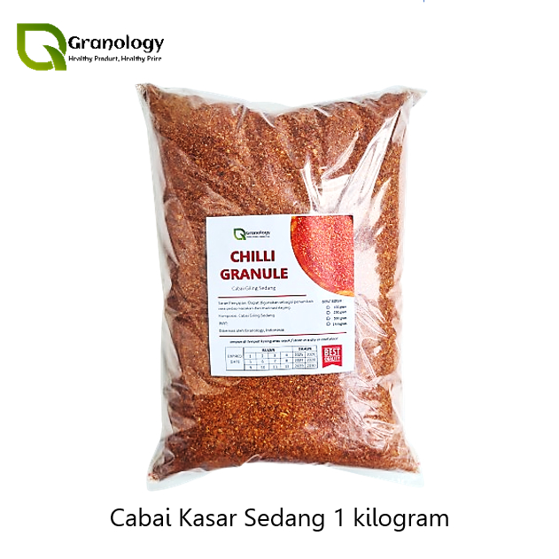 

Cabe Granule Kasar Sedang / Chili Granule (1 kilogram) by Granology