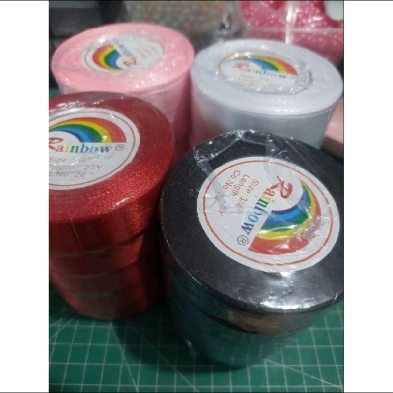 

1meter Pita Satin 3/4 inch (2 CM)