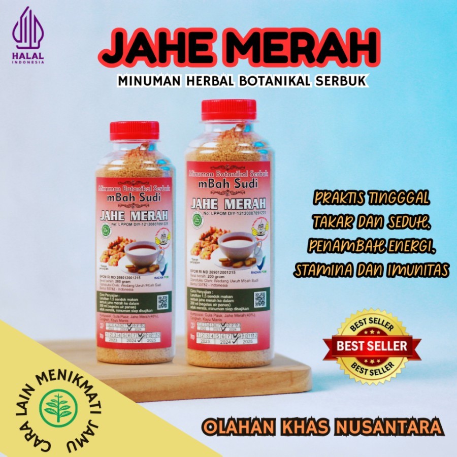 

Herbal Sehatku - Jahe merah Minuman sari Herbal Jahe Merah Asli mBah Sudi