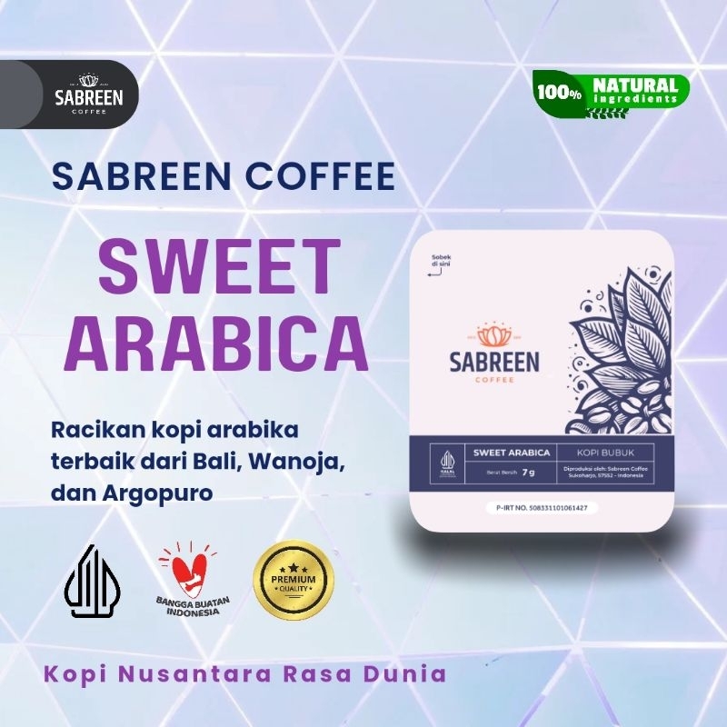 

Kopi Bubuk Premium Sabreen Coffee Sweet Arabica 500 gr