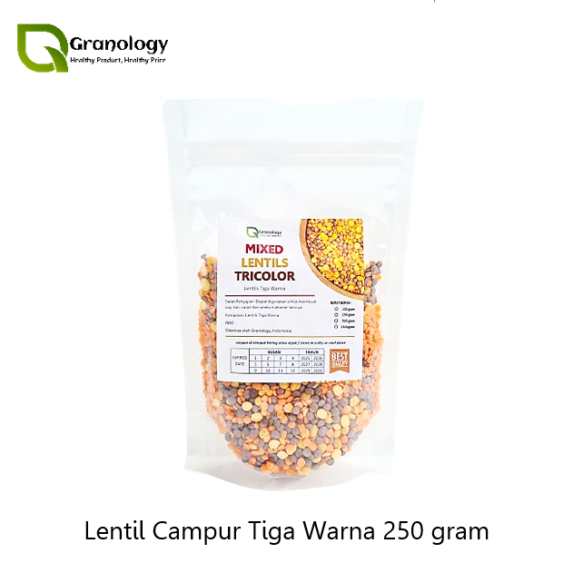 

Kacang Lentil Campur / Mix Lentil (250 gram) by Granology