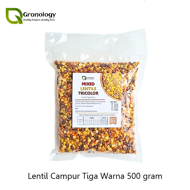 

Kacang Lentil Campur / Mix Lentil (500 gram) by Granology