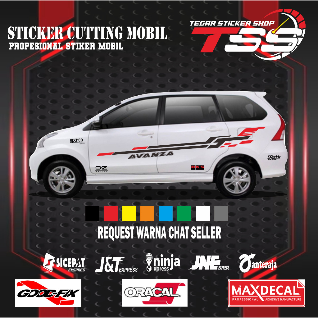 sticker mobil avanza sticker mobil toyota avanza sticker lis mobil sticker motif variasi body mobil