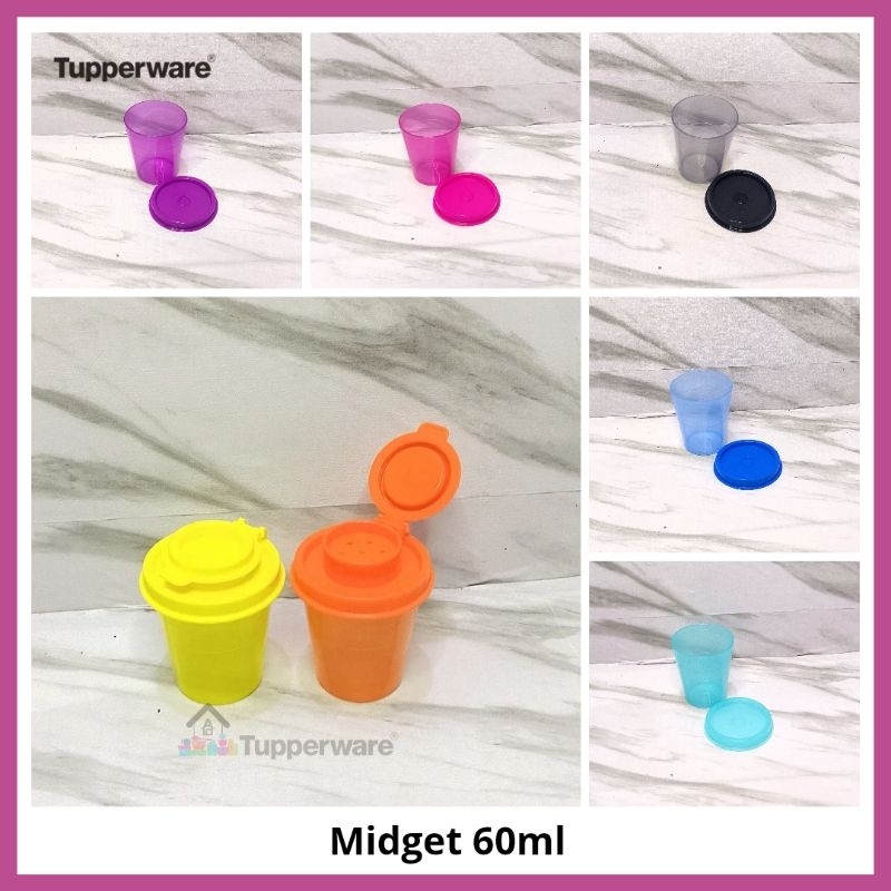 Midget 60ml Tupperware - Tempat Saos/Sambal/Mayonais/Peniti