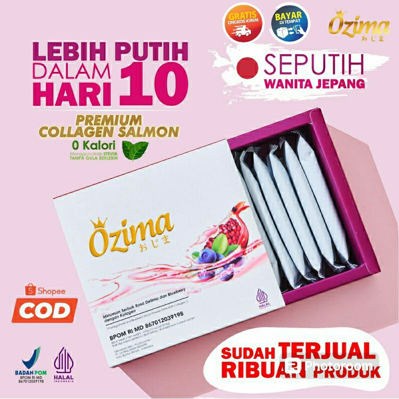 Ozima Gluta Collagen Drink Mencerahkan & Memutihkan Kulit