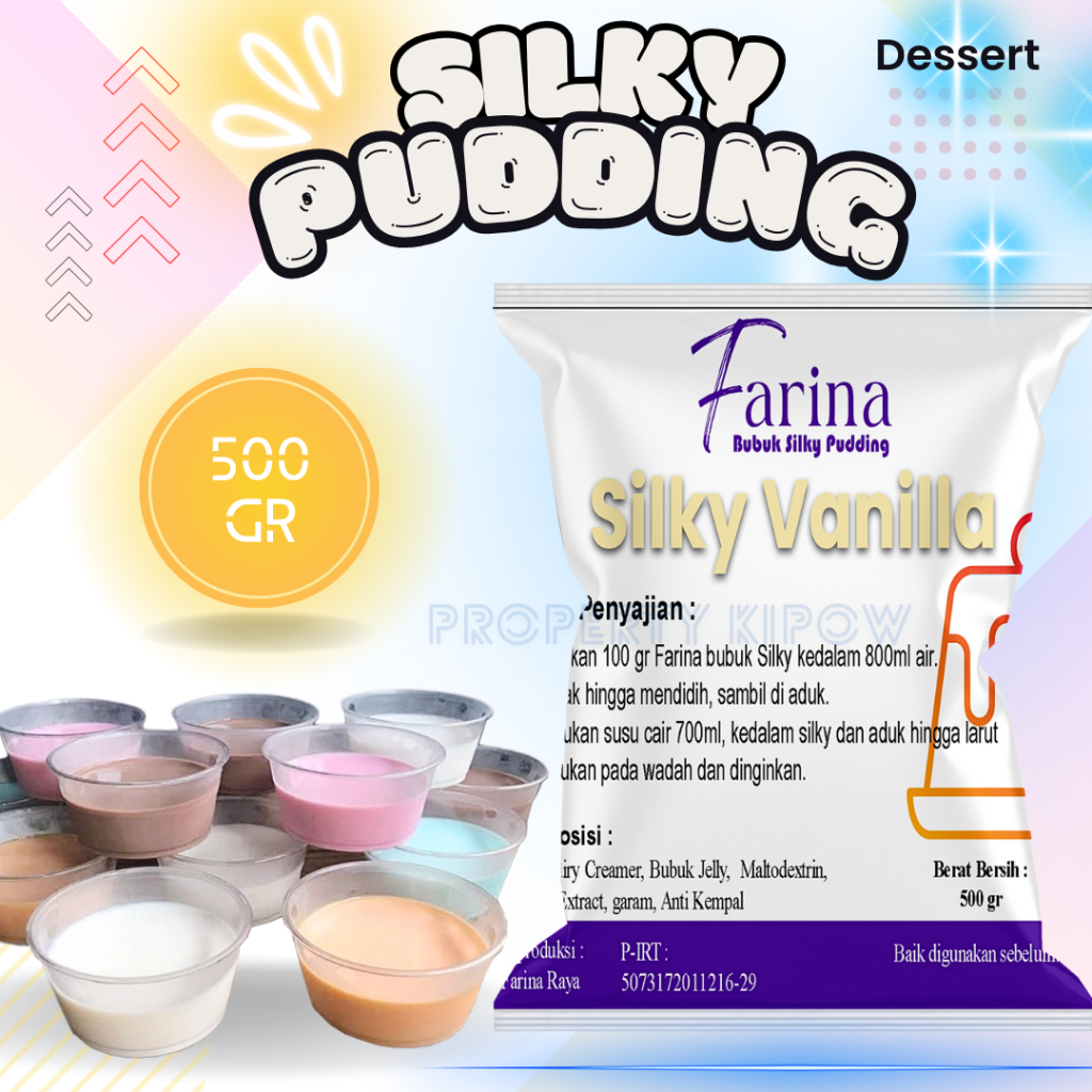 

Silky Pudding Vanilla 500gr - Silky Puding Sedot Rasa Vanila Pudot