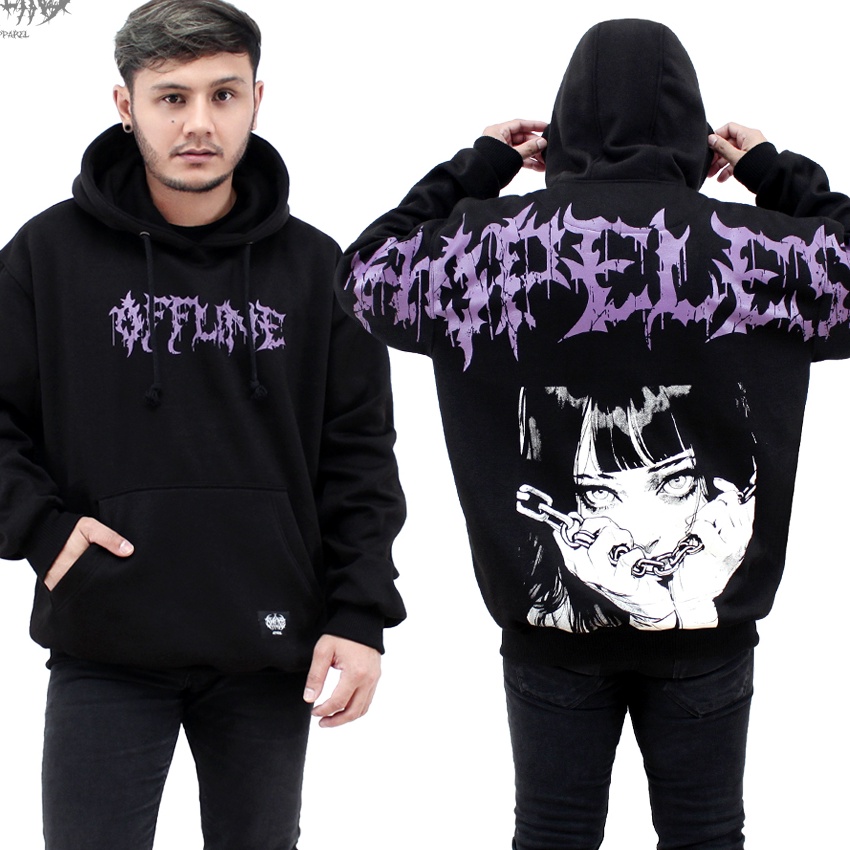 KP8 OFF Hoodie Jumper OVERSIZE HOPELESS  hoodie cowok cewek tebal ori  hoodie kece aesthetic  hoodie
